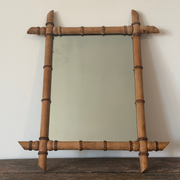 Spegel faux bambu