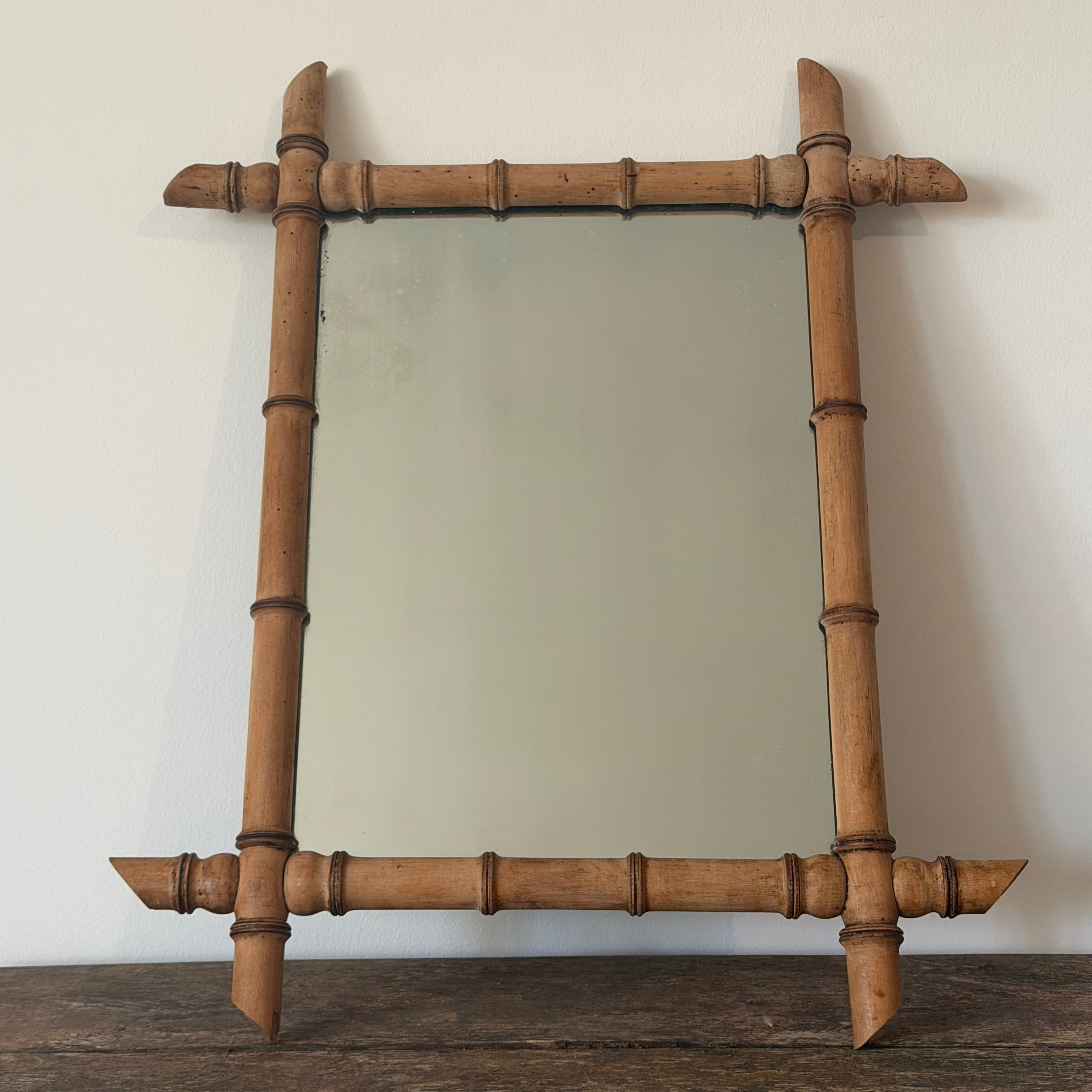 Spegel faux bambu
